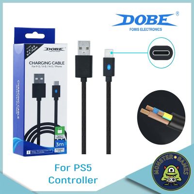 Dobe PS5 &amp; Xbox Series Data Cable (PS5 Charging Cable)(Xbox Series Charging Cable)(สายชาร์จ Ps5)(สายชาร์จ Xbox Series)(สายชาร์จจอย Ps5)(สายชาร์จจอย Xbox Series)(Ps5 Data Cable)(Xbox Series Data Cable)
