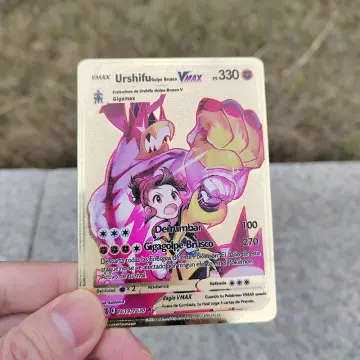 2023 new 10000 Arceus Vmax Gx gold pocket monster card Spanish iron metal  Pokmo Letters children's gift game collection card