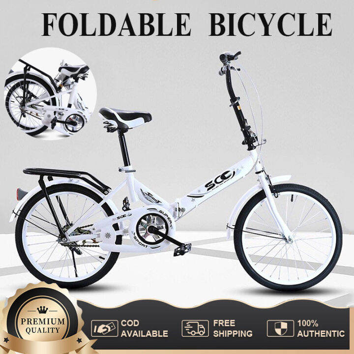 Bike Folding Double Disc Brake 20 Inch Portable Leisure Adult Bicycle(3