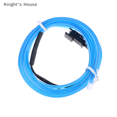 Knights House หลอดไฟ LED ประดับภายในรถ1PC1M แถบไฟนีออนแบบมีสายสำหรับติดในรถแบบ DIY มีความยืดหยุ่นไฟสร้างบรรยากาศงานปาร์ตี้ไดโอด USB