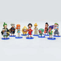 โมเดลตุ๊กตาทหาร10ชิ้น/เซ็ต Usopp โรบินสำหรับเด็กอนิเมะลูฟฟี่รูปแบบการสะสมรูปปั้นฟิกเกอร์ของเล่นพีวีซีรูปปั้นตุ๊กตาโมเดลตุ๊กตาลูฟี่