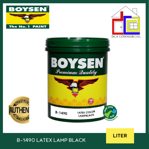 BOYSEN LATEX BLACK 1LITER AND ¼LITER (LAMP BLACK) Lazada PH