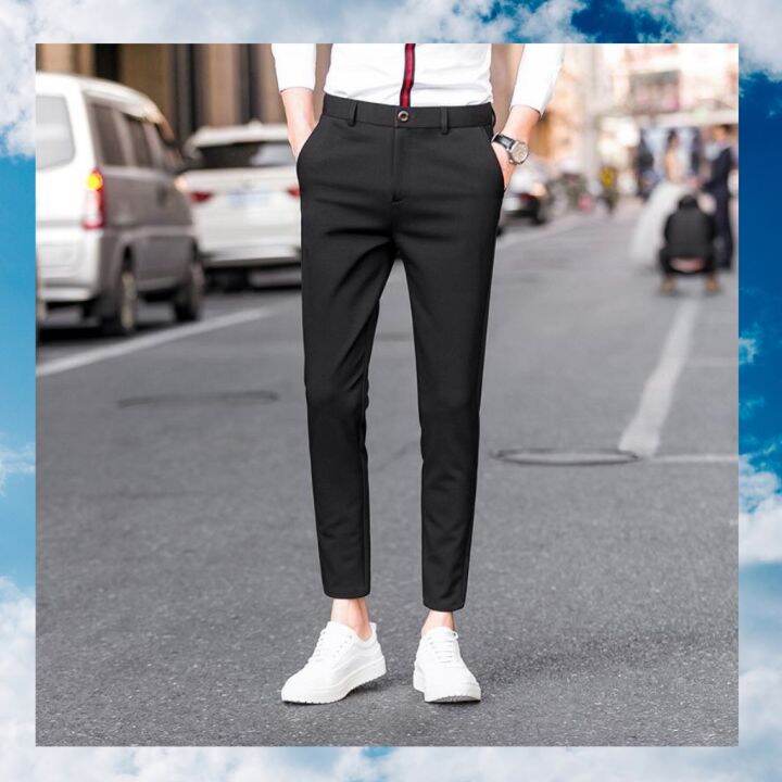 Quần tây nam kẻ sọc trắng phong cách trẻ trung | Lazada.vn