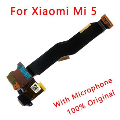 พอร์ตชาร์จเดิมสําหรับ xiaomi mi 5 mi5 charge board usb plug flex cable PCB dock connector replacement repair spare parts