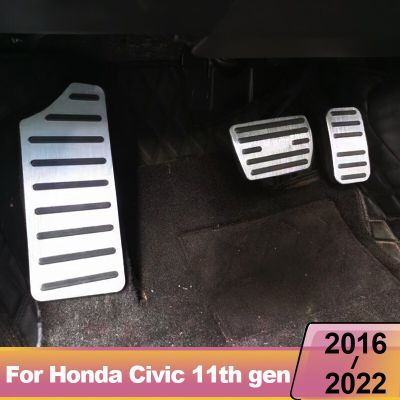 แผ่นเหยียบเบรคคันเร่งรถสำหรับ Honda Civic 10Th 11Th 2016-2019 2021อุปกรณ์เสริมเคสโทรศัพท์ป้องกันกันลื่น
