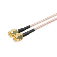 10PCs MWRF Source 2pcs RG316 Wire Jumper 20cm SMA Male to SMA Male with Connecting Line RF Coaxial Coax Cable Antenna Extender C