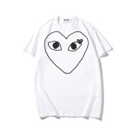 COD Mens and womens PLAY new printed love embroidery loose cotton short-sleeved round neck T-shirt_01