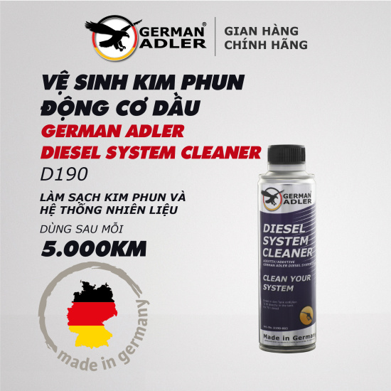 Vệ sinh kim phun, buồng đốt động cơ dầu german adler diesel system cleaner - ảnh sản phẩm 1