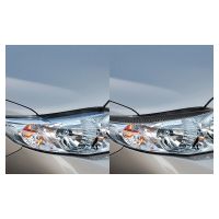 、‘】【’ For Toyota Corolla 2006-2012 Headlights Stickers Eyebrow Eyelids Trim Carbon Fiber Cover Car Decorative Accessories