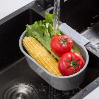 Kitchen Sink Strainer Fruit Vegetable Drainer Sponge Rack Storage Tool Basket Suction Cup Sink Filter Rack Kitchen accessories