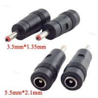 10pcs 3.5mm*1.35mm Male to 5.5mm*2.1mm Female Plug  DC Power Connector Adapter Laptop AC DC Jack Adaptor YB1TH