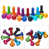 10pcs ISO7380 M3*5/6/8/10/12/14/16 colourful Aluminum Alloy 7075 Hexagon Hex Socket Button Round Head Screw Bolts