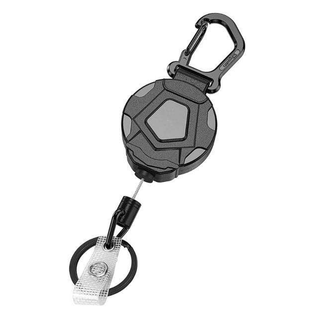 retractable-keychain-heavy-duty-retractable-badge-holders-carabiner-keychain-anti-theft-elastic-keychain-durable