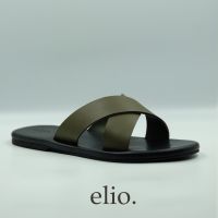 elio originals - รองเท้าแตะ รุ่น Lucca (unisex) สีเขียว Olive Green