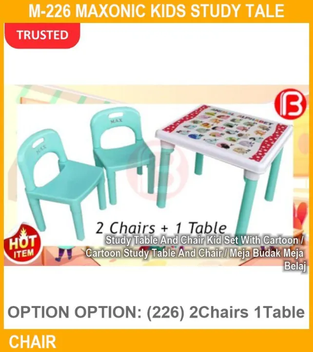 M226 Maxonic Kids Study Table & Chair / Kids Table / Abc Meja Kerusi
