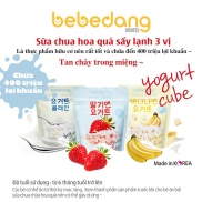 Date mới Sữa chua khô hoa quả sấy lạnh Bebedang Hàn Quốc cho bé giòn