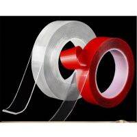 1pcs Acrylic Double-sided Tape Red Transparent Waterproof Brute Force Tapes PU Traceless Adhesive Label Paste Adhesives  Tape