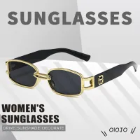 Kacamata Hitam Korean Fashion Ulzzang a Wanita Rectangle Shades Retro Kaca Mata a Sunglasses - ol