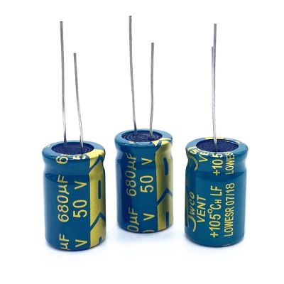 4pcs/lot 50V 680UF aluminum electrolytic capacitor size 13*20 680UF 20% Electrical Circuitry Parts