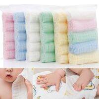 【Bathroom sale】5ชิ้น/ล็อตมัสลิน6ชั้นผ้าฝ้ายนุ่ม BabyBaby FaceHandkerchief อาบน้ำให้อาหารใบหน้า Washcloth เช็ดผ้าเรอ