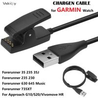 ❄☁ Charger Cable for Garmin Forerunner 35 35J 235 735XT 230 645 Music Vivomove HR Approach G10 S20 Smart Watch USB Charging Clip