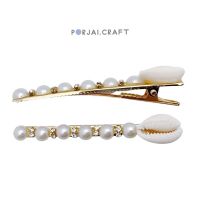 กิ๊บติดผมหอย Sea shell hair clip