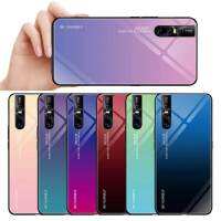 GOOGLEHITECH For เสำหรับ Vivo V11 Pro / VIVO V11 Pro หรูหราสมาร์ทแฟชั่นไล่โทนสีกรณีโทรศัพท์สำหรับซิลิโคนกรอบป้องกันการกระแทกหลักฐาน TPU สองชั้นเงาปกเดิม