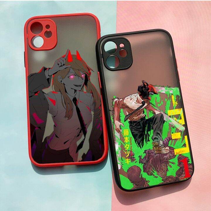 Em promoção! Motosserra Homem Anime Demônios Personagens De Mangá Vidro  Tampa Da Caixa Do Telefone Shell Para O Iphone Se 6s 7 8 Plus X Xr Xs 11 12  13 Mini Pro