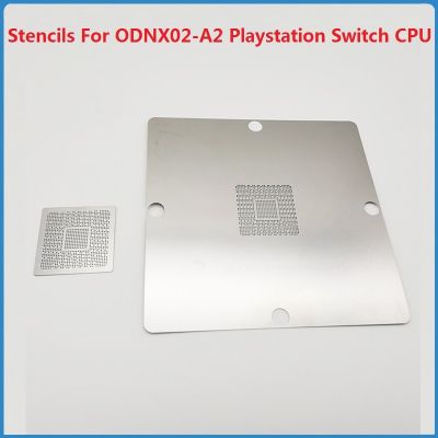 ความร้อนโดยตรงลายฉลุ80*80 90*90 BGA สำหรับ ODNX02-A2 Playstation Switch CPU Reballing IC ODNX02-A2แม่แบบเหล็กอัลลอยด์ดีบุก0.35มม.