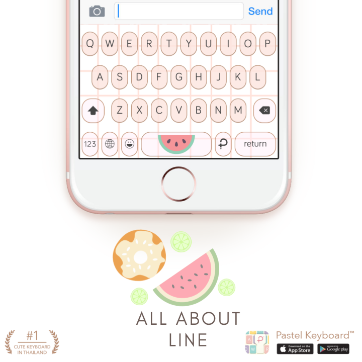 All about line Keyboard Theme⎮(EVoucher) for Pastel Keyboard App