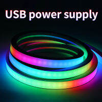 ไฟ LED อัจฉริยะสาย USB เปลี่ยนสีแสง RGB 5V สำหรับทีวีบ้านรองรับบลูทูธ