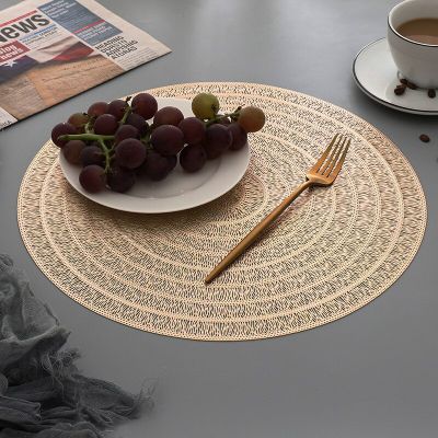 38cm Round Placemat Ins Nordic Anti-scalding Durable Decorative Hollow Heat Insulation Pad Home Table Mat