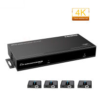 LKV714Pro-V2.0 LKV712Pro-V2.0 4K 60Hz HDMI 2.0 POE เอ็กเทนเดอร์ RJ45 30เมตรแยกตัวรับสัญญาณเอชดีเอ็มไอวิดีโอทรานสมิตเตอร์1X4 1X2พร้อมลูป