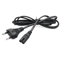 【YF】 Universal Power Cable 1.5M 2-Hole Charging 8-Character Tail for LED LCD TV Samsung Printer Cord EU Plug