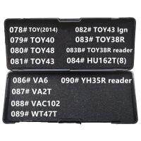 ไม่มีกล่องดำ078-090 # Lishi 2 In 1 TOY2014 TOY40 TOY48 TOY43 TOY38R HU162T8 VA6 VA2T VAC102 WT47T ผู้อ่าน YH35R อุปกรณ์ช่างกุญแจ