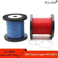 สายบัดกรีพลาสติก PTFE ชนิด UL10064เกลียว2 10ม./100ม. 40/36/34/32/30/28/26AWG พลาสติก PTFE แบบอัลตร้าไฟนด์สายเคเบิลทองแดงนำไฟฟ้าสูง