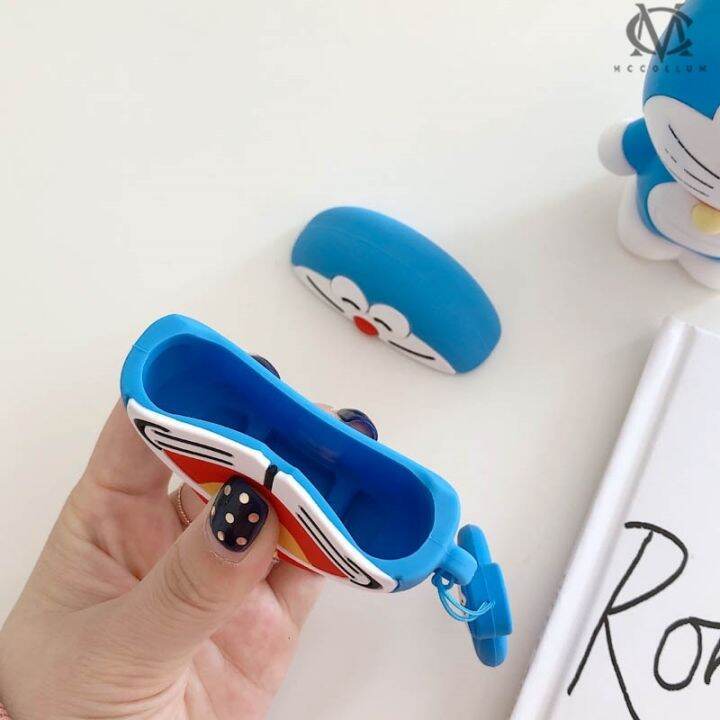 เคสซิลิโคน-แบบนิ่ม-ลายการ์ตูนโดเรม่อน-กันกระแทก-สําหรับ-airpods-1-2-3-gen