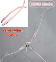 XINQI Limbs 66/68/70inch 3K Carbon Limbs Pearl White Cherry Blossom Powder 18-48lbs for outdoor