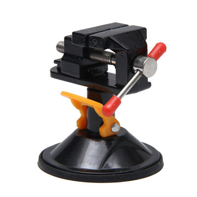 Mini Suction Vise Clamp Bench Clamp Universal Table Vise Vacuum Base 360 Degrees Swiveling for DIY Sculpture Craft Carving