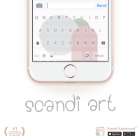 scandi art Keyboard Theme⎮(E-Voucher) for Pastel Keyboard App