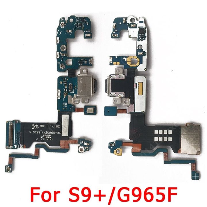 ชาร์จพอร์ตดั้งเดิมสำหรับ Galaxy S9 Plus USB G965F บอร์ดซ่อมโทรศัพท์มือถือตัวเชื่อมต่อแบบแท่นยืดหยุ่น PCB อะไหล่สายเคเบิลสำหรับเปลี่ยน