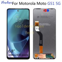 ต้นฉบับสำหรับ Motorola Moto G51 5G จอแสดงผล LCD แบบสัมผัสหน้าจอ Digiziter ประกอบสำหรับ Moto G51 4G XT2171-1แสดงผล Lcd XT2171-2 LCD