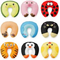 Cute CINS Style Animal Dinosaur Penguin Travel Neck Pillow U-Shaped Cartoon Inflatable Cushion For Kids Adults Family Friends