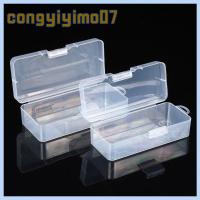 CONGYIYIMO07 พลาสติกทำจากพลาสติก กล่องเก็บของสำหรับเก็บ ทนทานต่อการใช้งาน โปร่งใสโปร่งใส กล่องใส่เครื่องประดับลูกปัด แบบพกพาได้ สี่เหลี่ยมสี่เหลี่ยม อุปกรณ์เครื่องมือตกปลา ที่ยึดเครื่องมือไฟฟ้า