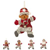 Christmas New Dancing Santa Doll Xmas Tree Hanging Ornament Decoration For Home Pendant Gifts Ornaments Party Supplies Christmas Ornaments