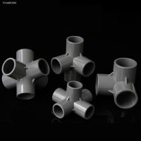 ✑ 20mm 25mm 32mm 40mm 50mm ID 3 4 5 6 Way Gray PVC Tube Joint Pipe Fitting Coupler Adapter Water Connector For Aquarium Fish Tank