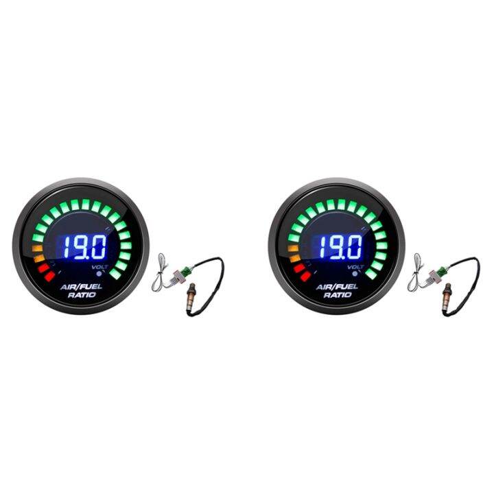 2pcs-52mm-air-fuel-ratio-gauge-led-digital-display-with-narrowband-o2-oxygen-sensor-car-gauge-for-12v-car-racing-gauge