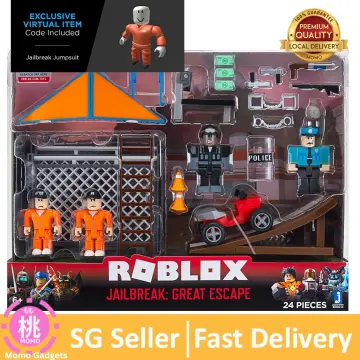  Roblox Action Collection - Jailbreak: Great Escape Playset  [Includes Exclusive Virtual Item] : Toys & Games