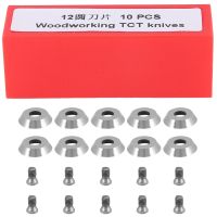 Ci3 Round 12X2.5mm Carbide Inserts Knives Replacement Blade Fit for DIY Lathe Wood Turning Finisher Tool 10Pcs