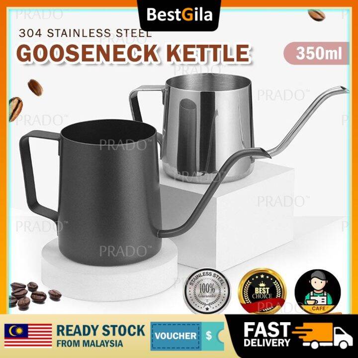 BestGila Malaysia 350mL Coffee Gooseneck Kettle Narrow Neck Hand Pour